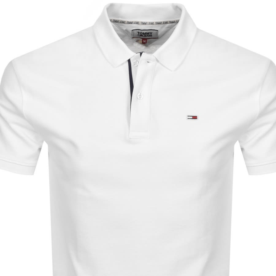 Alternative Image for ProductTommy Jeans Logo Short Sleeve Polo T Shirt White2
